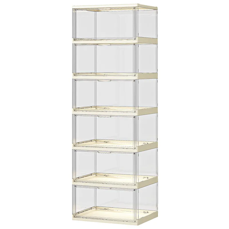 Shoe Box Display - Scarpiera Pieghevole in Acrilico Trasparente, Scaffale