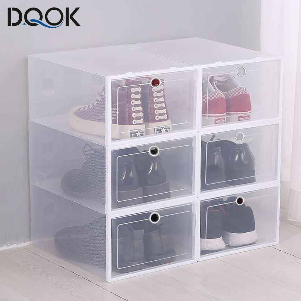 Shoe Box Display - Set di 6 Scatole Trasparenti per