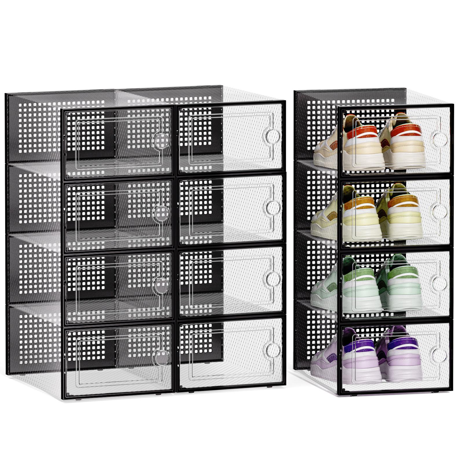 Shoe Box Display - 12/24 Pezzi Scatole per Scarpe Trasparenti