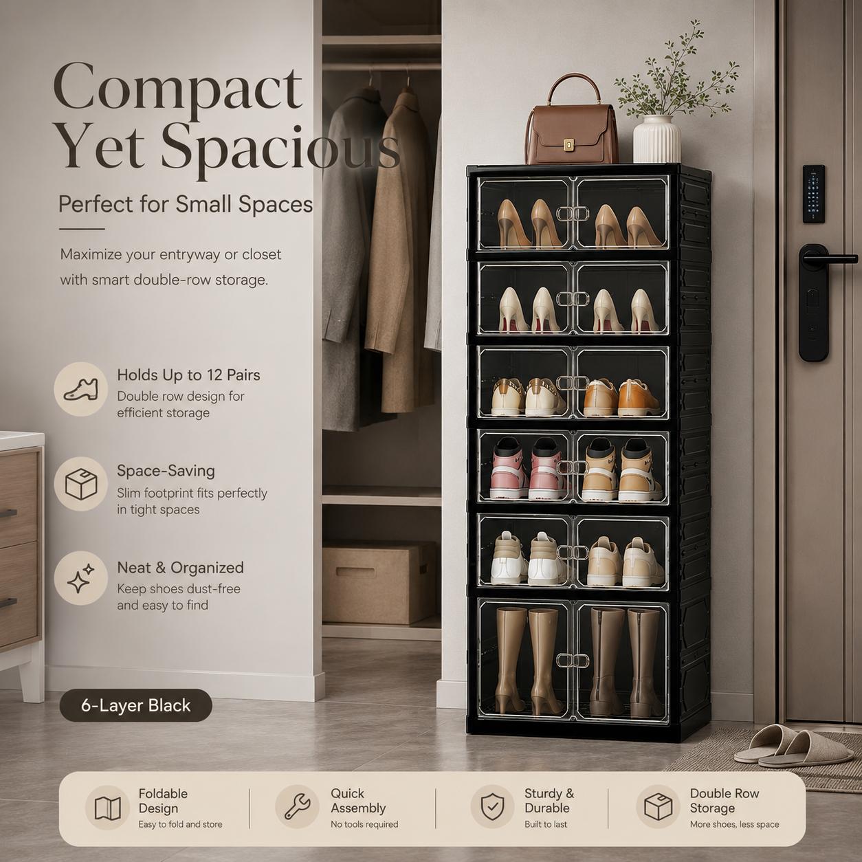Scarpiera Pieghevole Senza Ins - Shoe Box Display recensione e prezzo