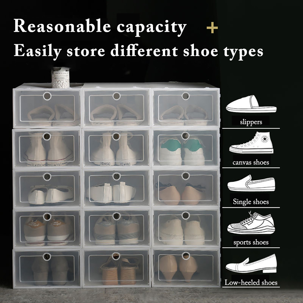 Set di 6 Scatole Trasparenti p - Shoe Box Display recensione e prezzo
