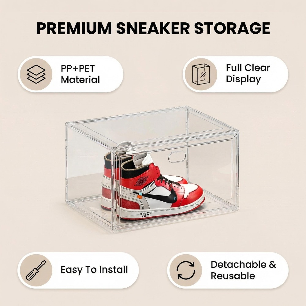 Scatola portaoggetti trasparen - Shoe Box Display recensione e prezzo